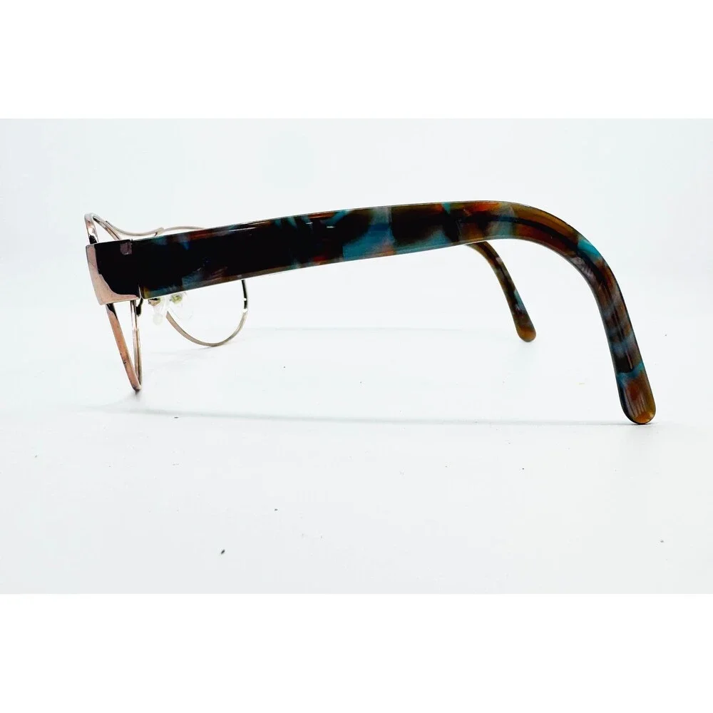 Kirkland Signature Eyeglasses Womens Gold Tortoise Aviator Frame 60-15-135